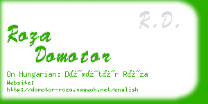 roza domotor business card